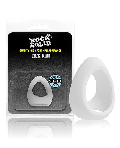 Rock Solid Penis Enhancement Ring Translucent Silicone Dual Support for Erection and Ball Comfort