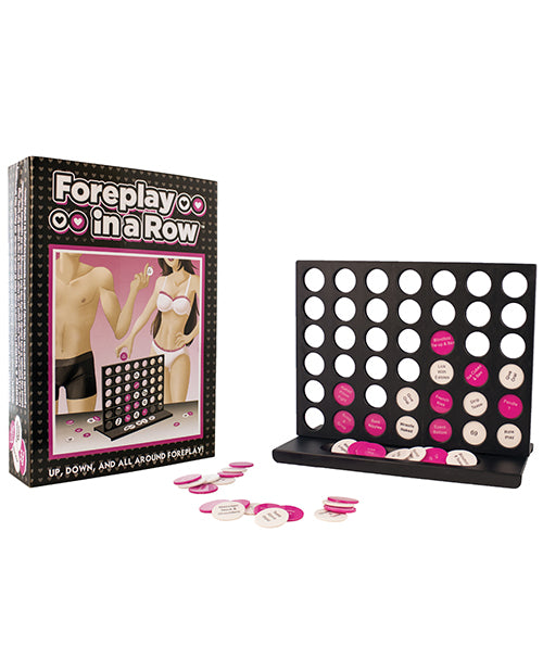 Ball and Chain Couples Game Board with Pink and Blue Foreplay Chips for Romantic Connection