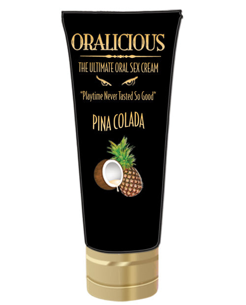 Oralicious Sexual Enhancer Cream Pina Colada Flavor with Cooling Menthol for Enhanced Oral Pleasure