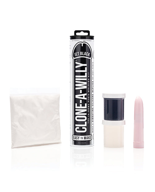 Jet Black Vibrating Personalized Dildo Casting Kit