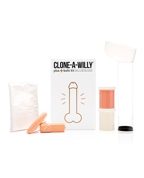 Clone A Willy Dongs & Dildos Realistic Silicone Vibrating Penis Casting Kit with Balls for Personalized Pleasure