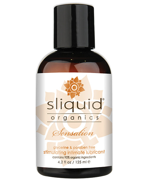Sliquid Organics Sensation Water-Based Warming Lubricant – 4.2 oz
