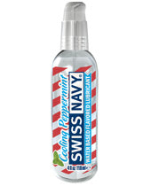 Swiss Navy Lubricant Cooling Peppermint Flavor Non-Sticky Formula for Refreshing Intimate Use