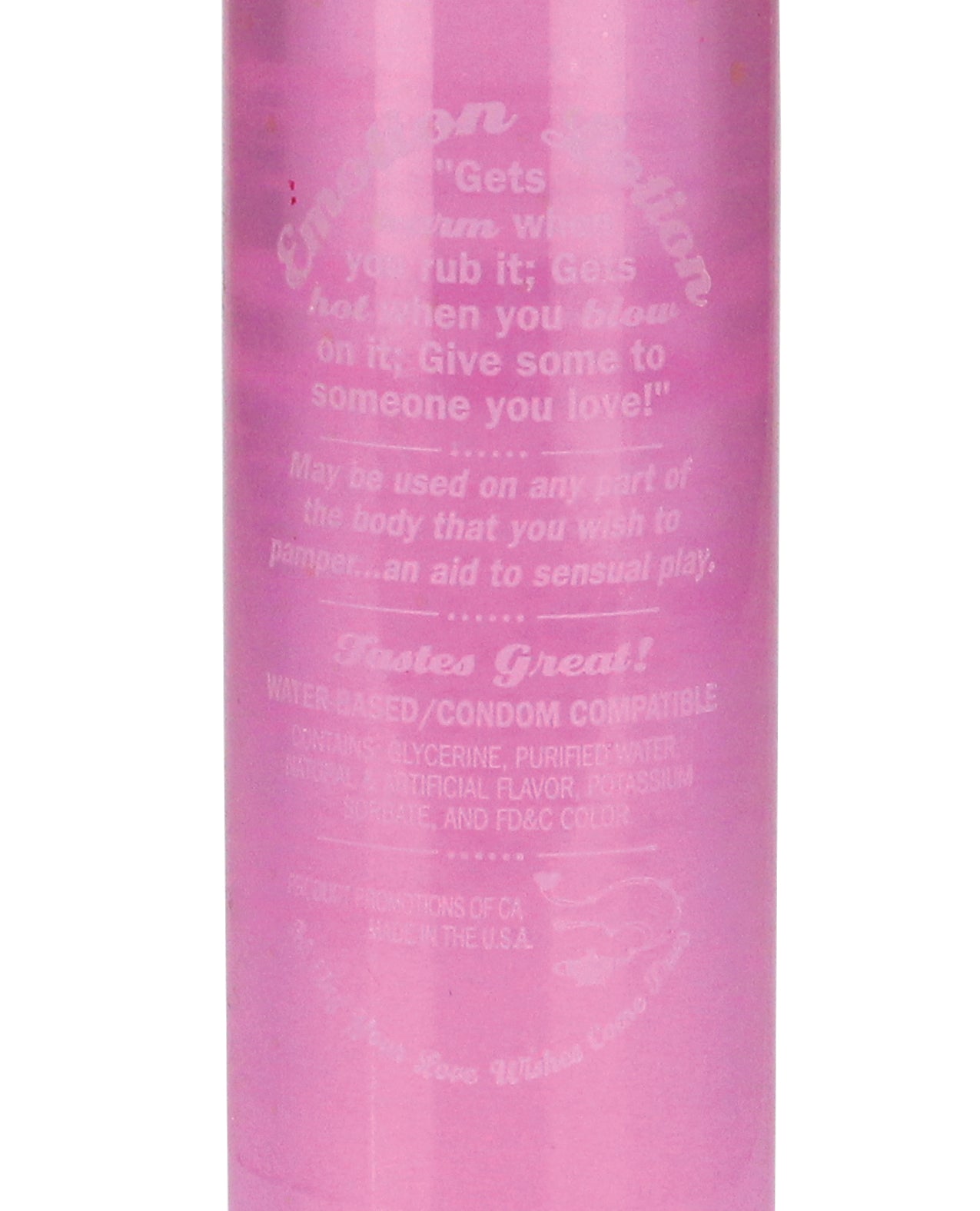 Emotion Lotion Bubblegum Flavored Warming Massage Oil