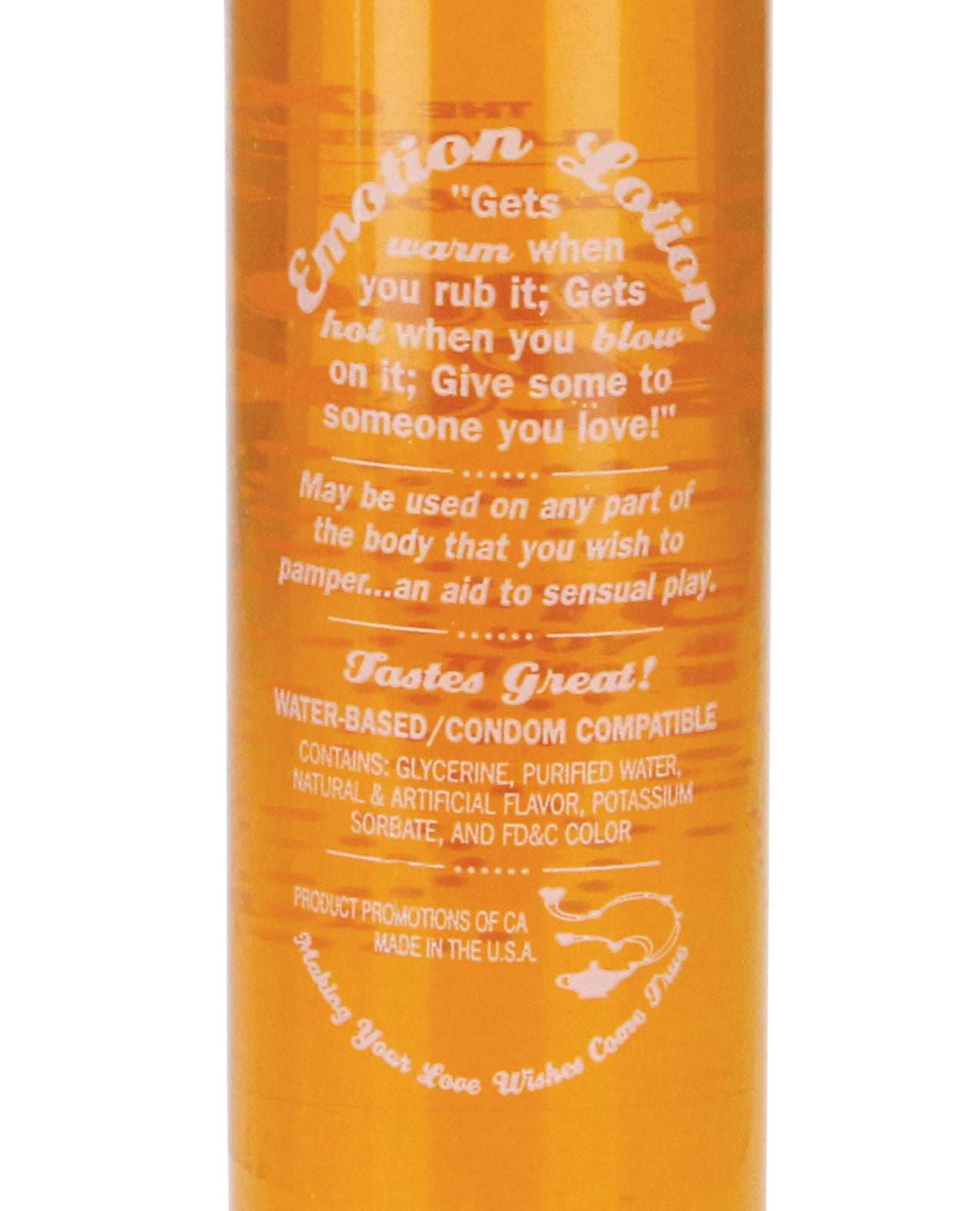 Emotion Lotion Orange Creamsicle Flavored Warming Massage Oil