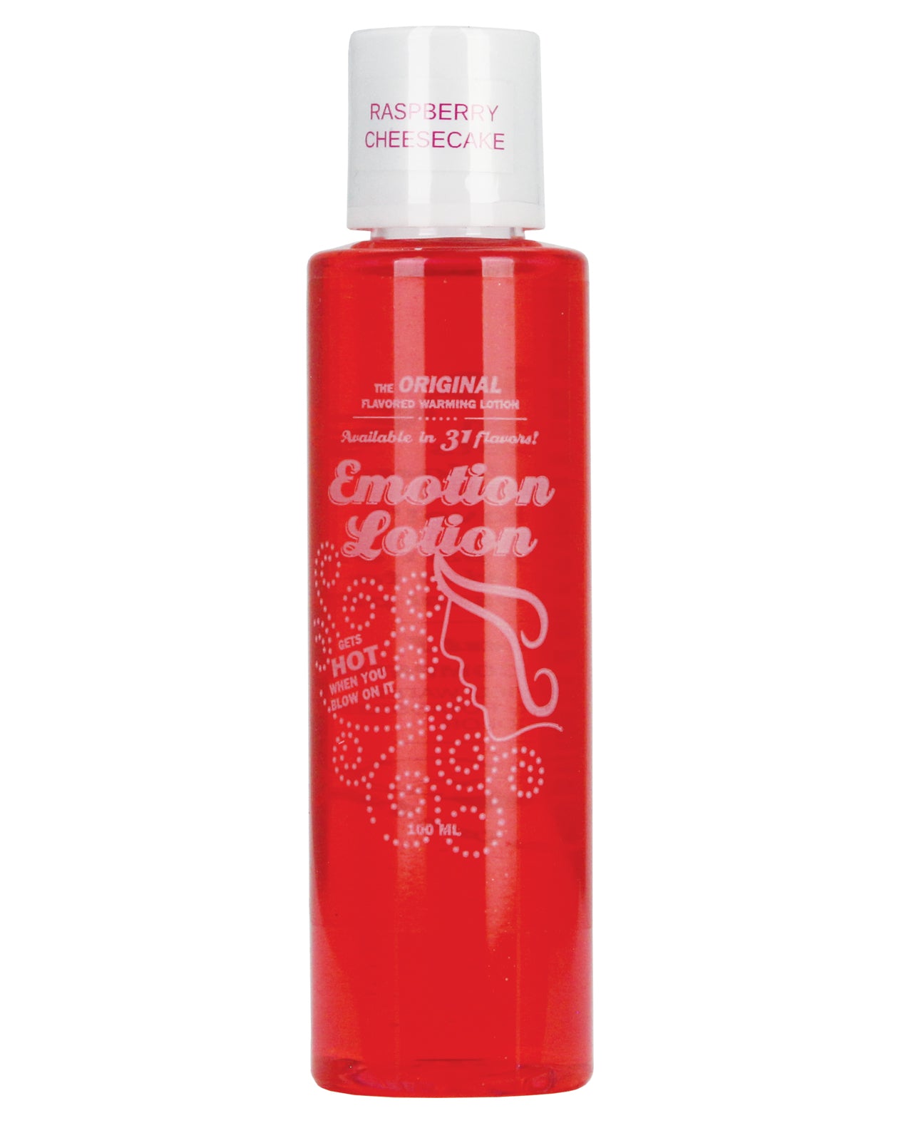 Emotion Lotion Massage Lotion Raspberry Cheesecake Flavor Warming Edible Water-Based for Sensual Massage