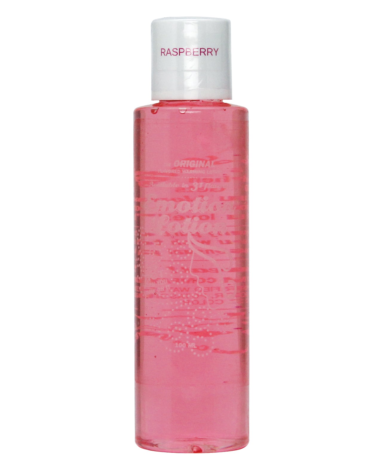 Emotion Lotion massage oil raspberry flavor warming effect water-based for sensual massage and intimate play