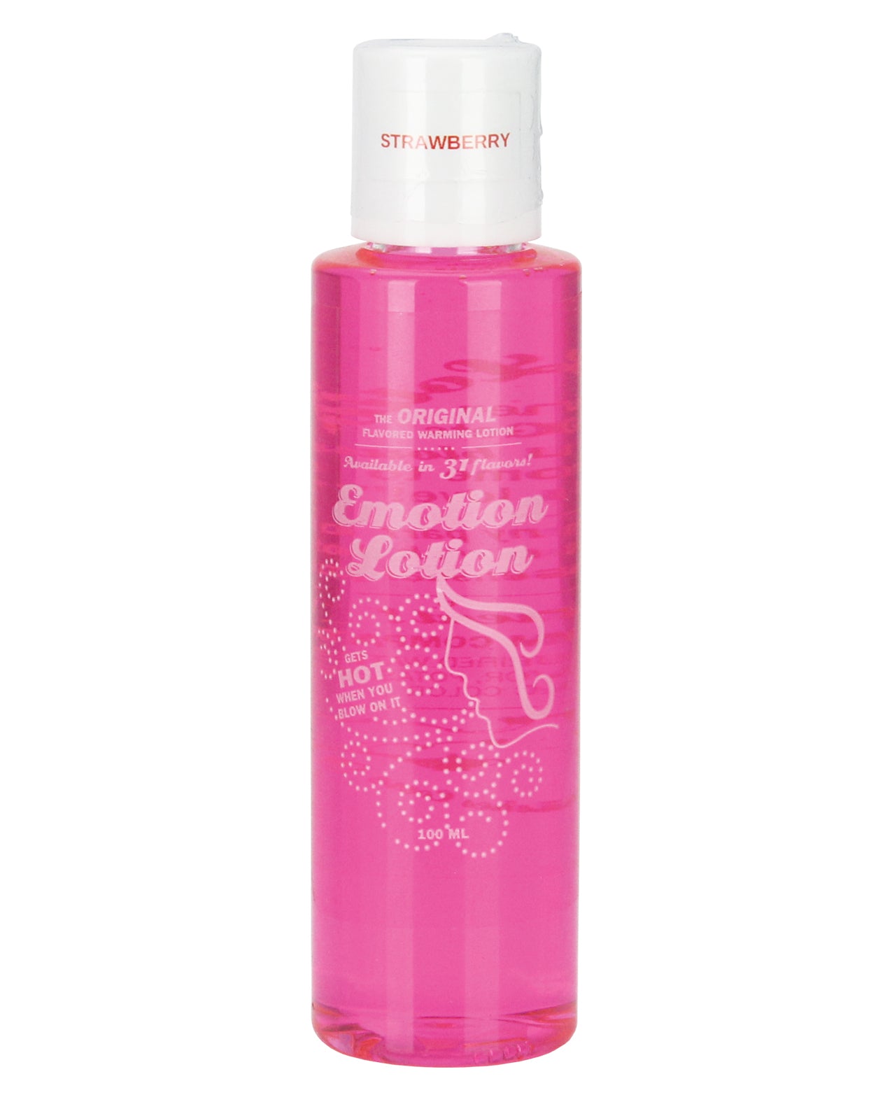 Emotion Lotion Massage Oil Strawberry Flavored Warming Water-Based for Sensual Body Massage