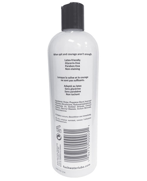 Fuck Water H2O 16 oz Water-Based Lubricant with Glycerin-Free Formula