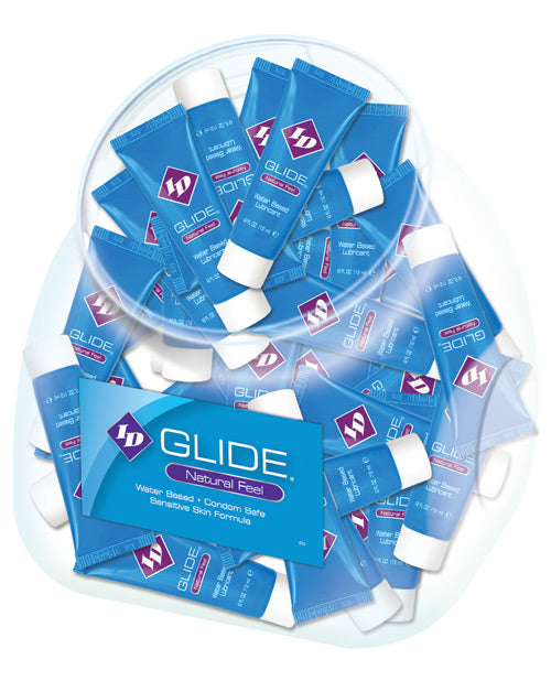 ID Glide Lubricant Display water-based 12 ml travel tubes for sensual comfort and easy gifting
