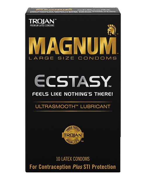 Trojan Condoms Large Size UltraSmooth Lubricated for Secure Fit and Enhanced Comfort