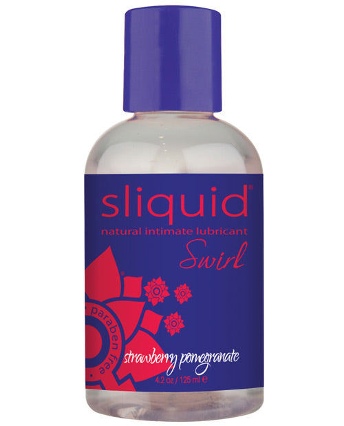 Sliquid Lubricant Water-Based Strawberry Pomegranate Flavor Vegan-Friendly Formula for Sensitive Intimate Care