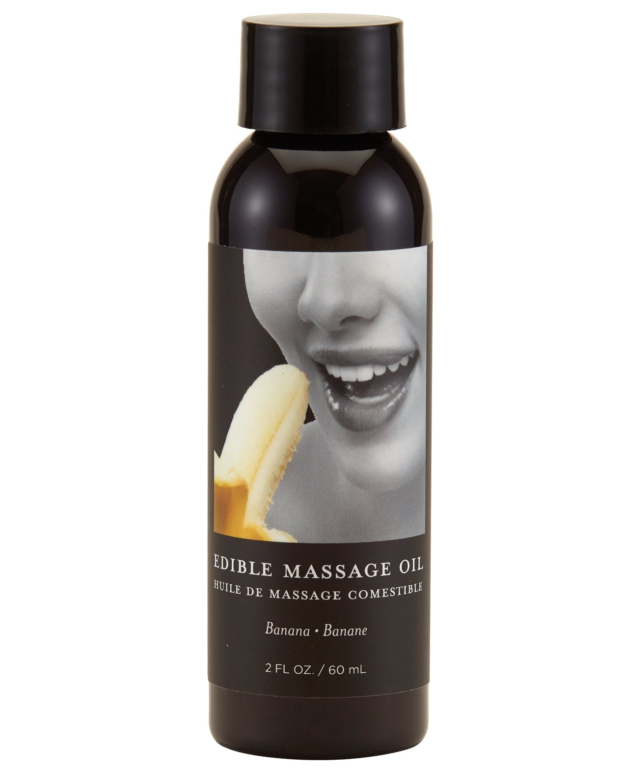 Earthly Body Massage Oil Banana Flavored Edible Natural Oils for Sensual Relaxation and Skin Moisturizing