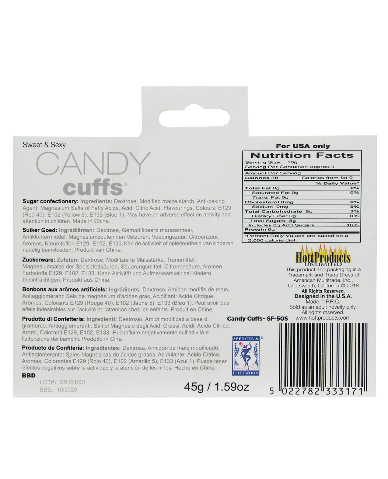Candy Cuffs Edible Restraints for Playful Fun