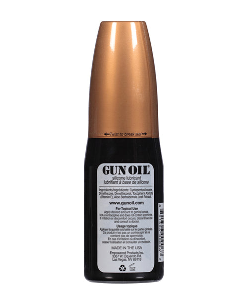 Gun Oil Silicone Lubricant 4 oz with Vitamin E & Aloe Vera