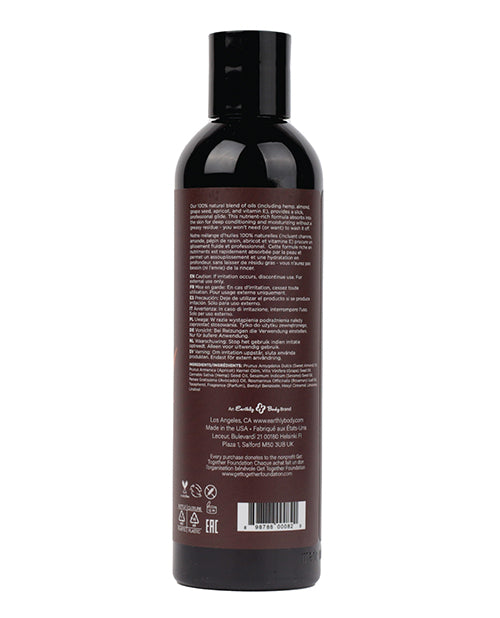 Earthly Body Dreamsicle Massage & Body Oil – 8 oz with Tangerine & Plum Aroma
