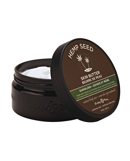 Earthly Body Massage Product Hemp Seed Skin Butter with Guavalava Scent for Deep Moisturizing and Nourishing Care