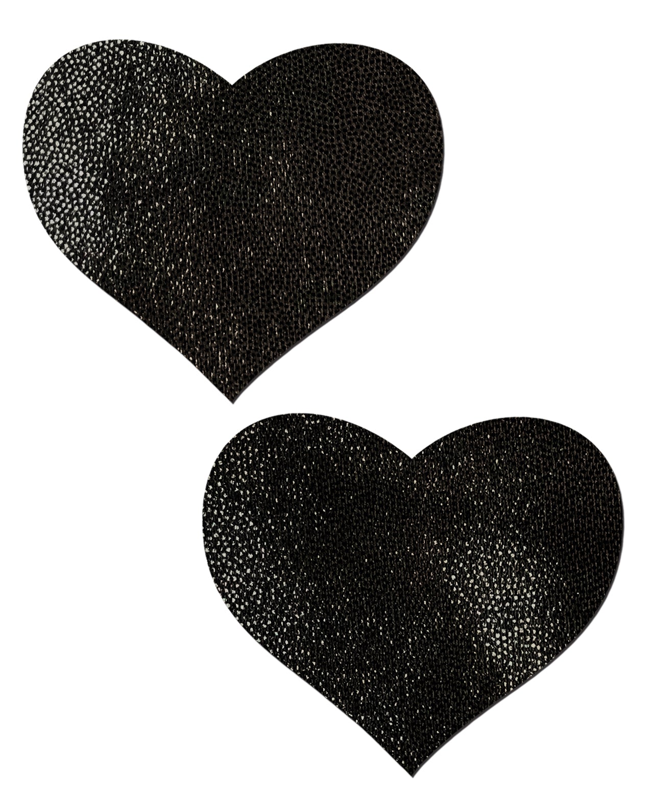 Pastease Black Liquid Heart Nipple Pasties – Self-Adhesive Lingerie Accessory