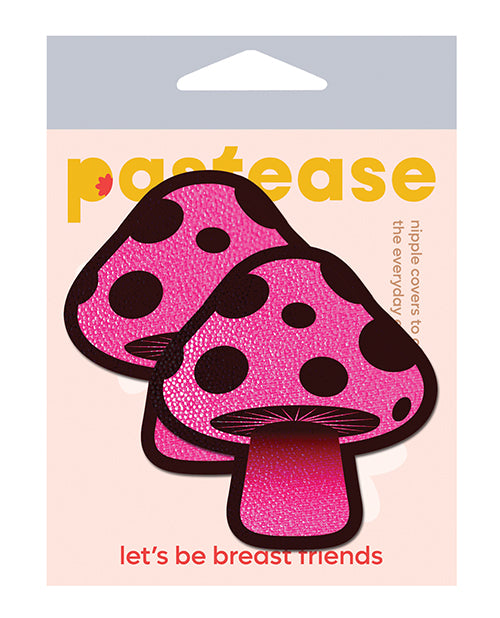 Pastease Lingerie Nipple Pasties Neon Pink Mushroom Shape Waterproof Adhesive for Bold Outfit Coverage