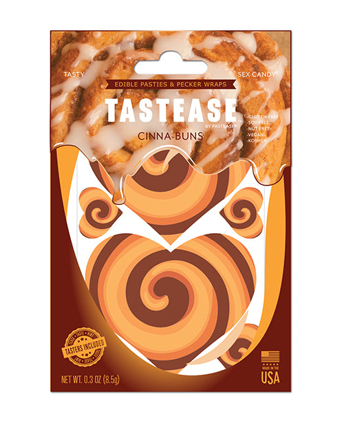 Pastease Edible Pasties Cinna-Buns Flavor Easy-To-Apply Design for Playful Adult Teasing