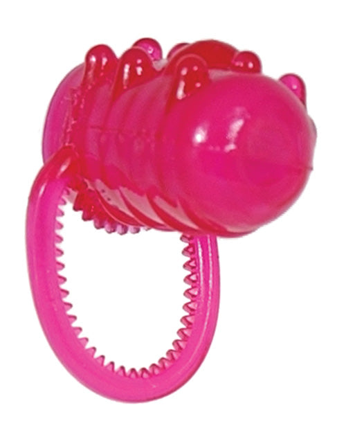 Magenta Jelly Tongue Stimulator with Removable Bullet Vibrator