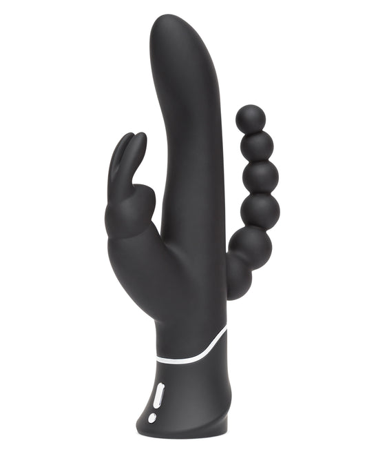 Happy Rabbit Triple Curve Black Vibrator with Triple Motors