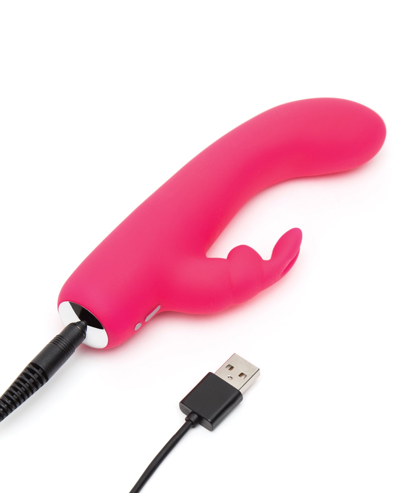 Mini Rabbit Rechargeable Vibrator with Flexible Ears and Travel Lock