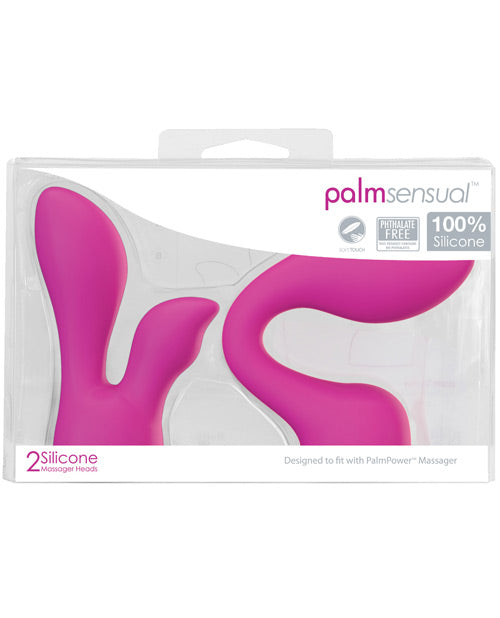Palm Power Massage Products Silicone Attachments Rounded Flexible Head Dual Ends for Targeted Stimulation