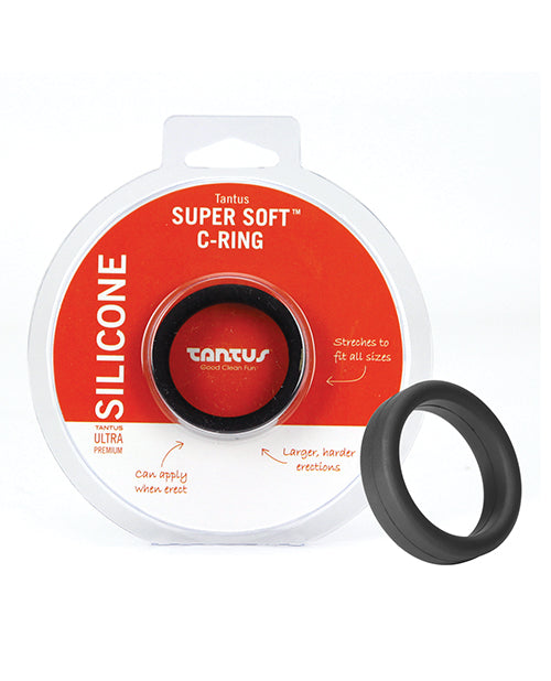 Tantus Penis Enhancement 1.5 inch Supersoft Silicone C Ring Broad Design for Prolonged Ejaculation Control