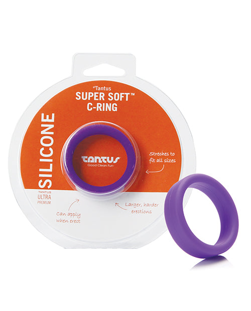 Tantus Penis Enhancement Supersoft Silicone C Ring Broad Comfortable Design for Prolonged Performance