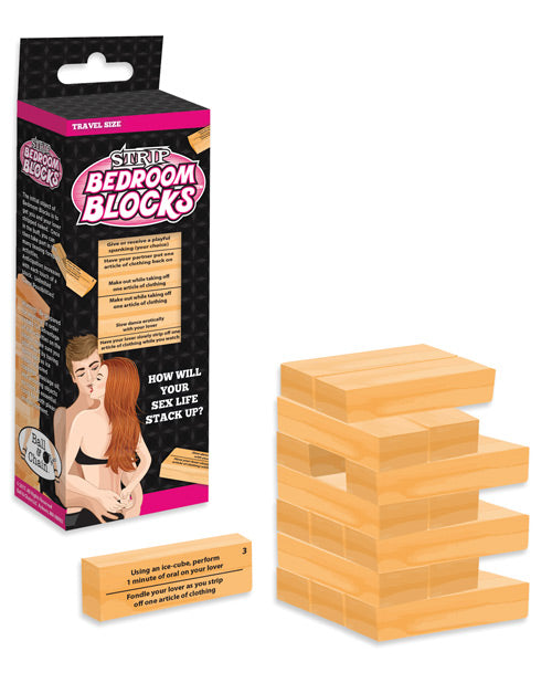 Strip Bedroom Blocks Game with 48 Fun Activities for Couples