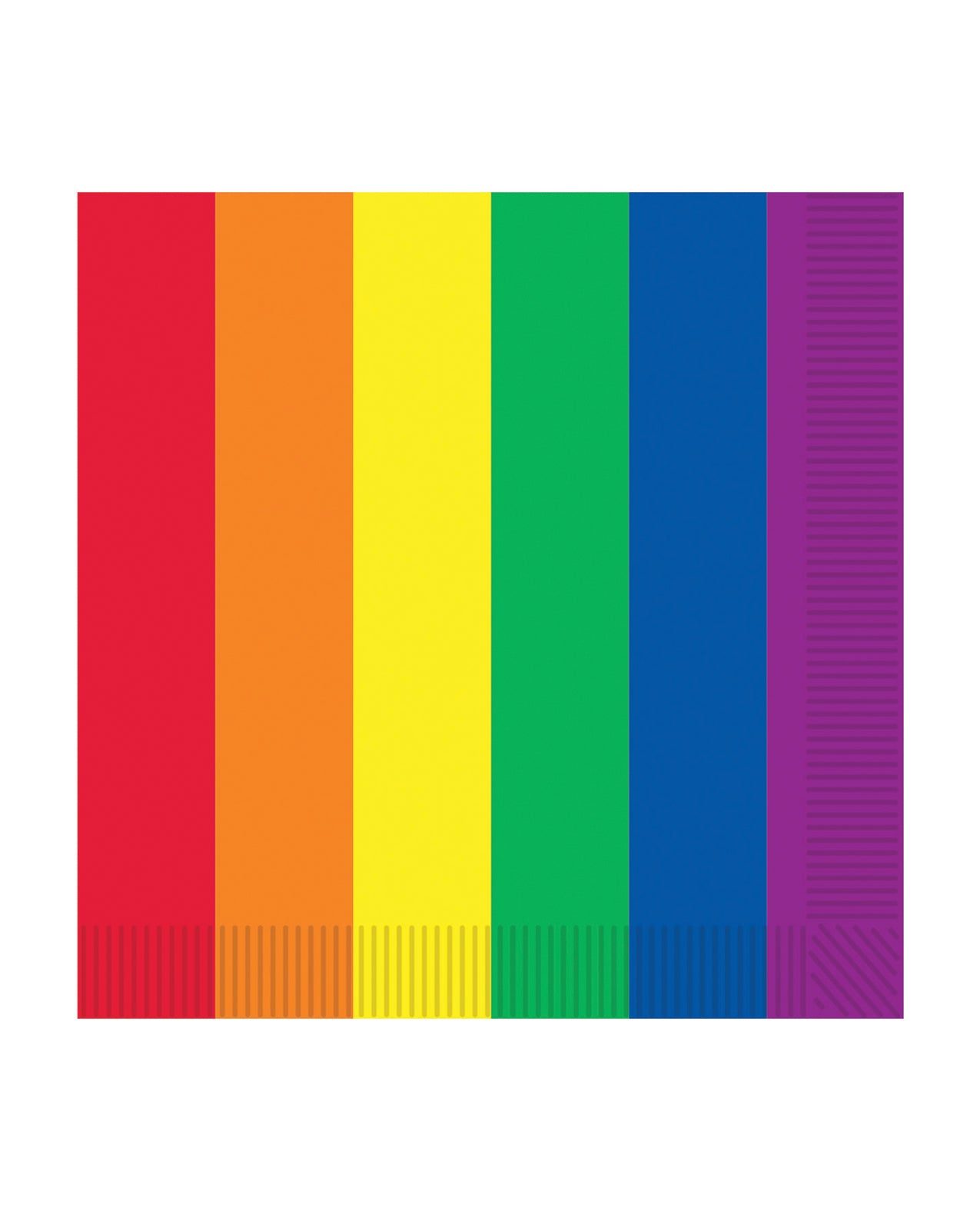 Beistle Bachelorette & Party Supplies Pride Luncheon Napkins Rainbow Design 16-Pack for Colorful Events
