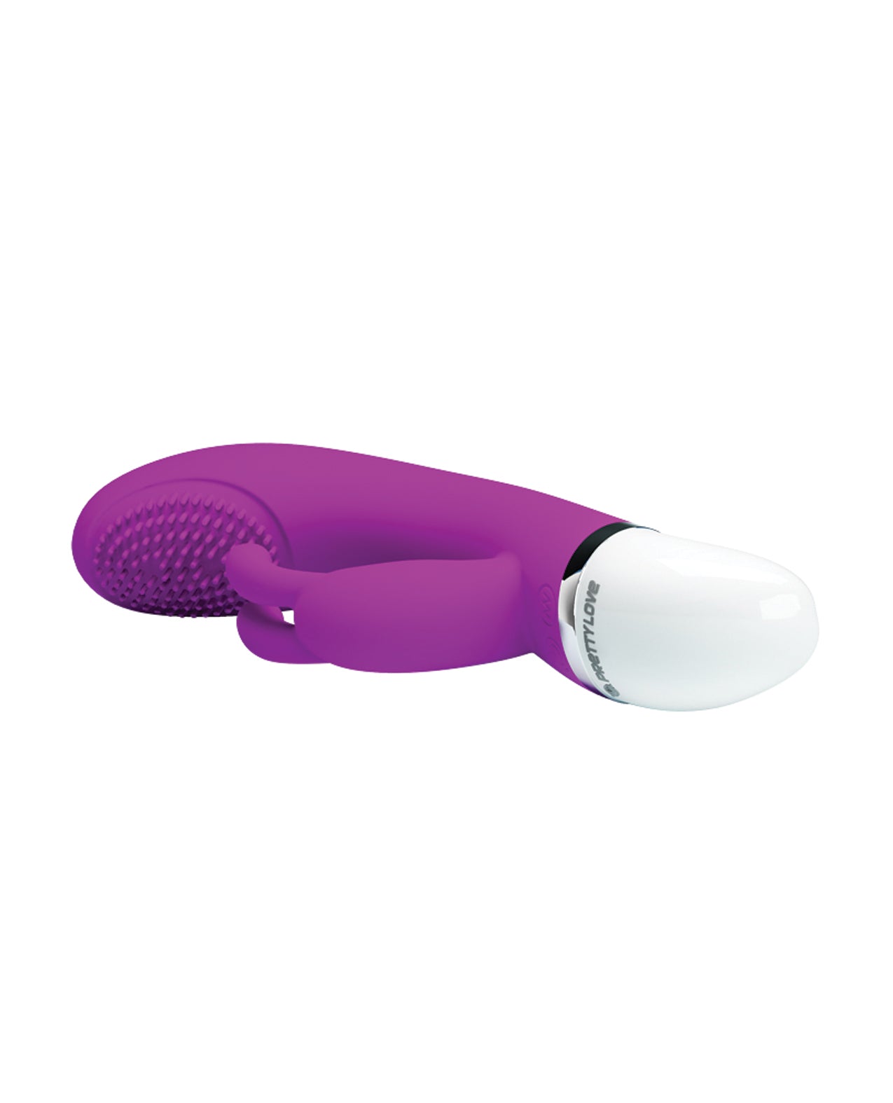 Pretty Love Fuchsia Silicone Rabbit Vibrator with Dual Motors