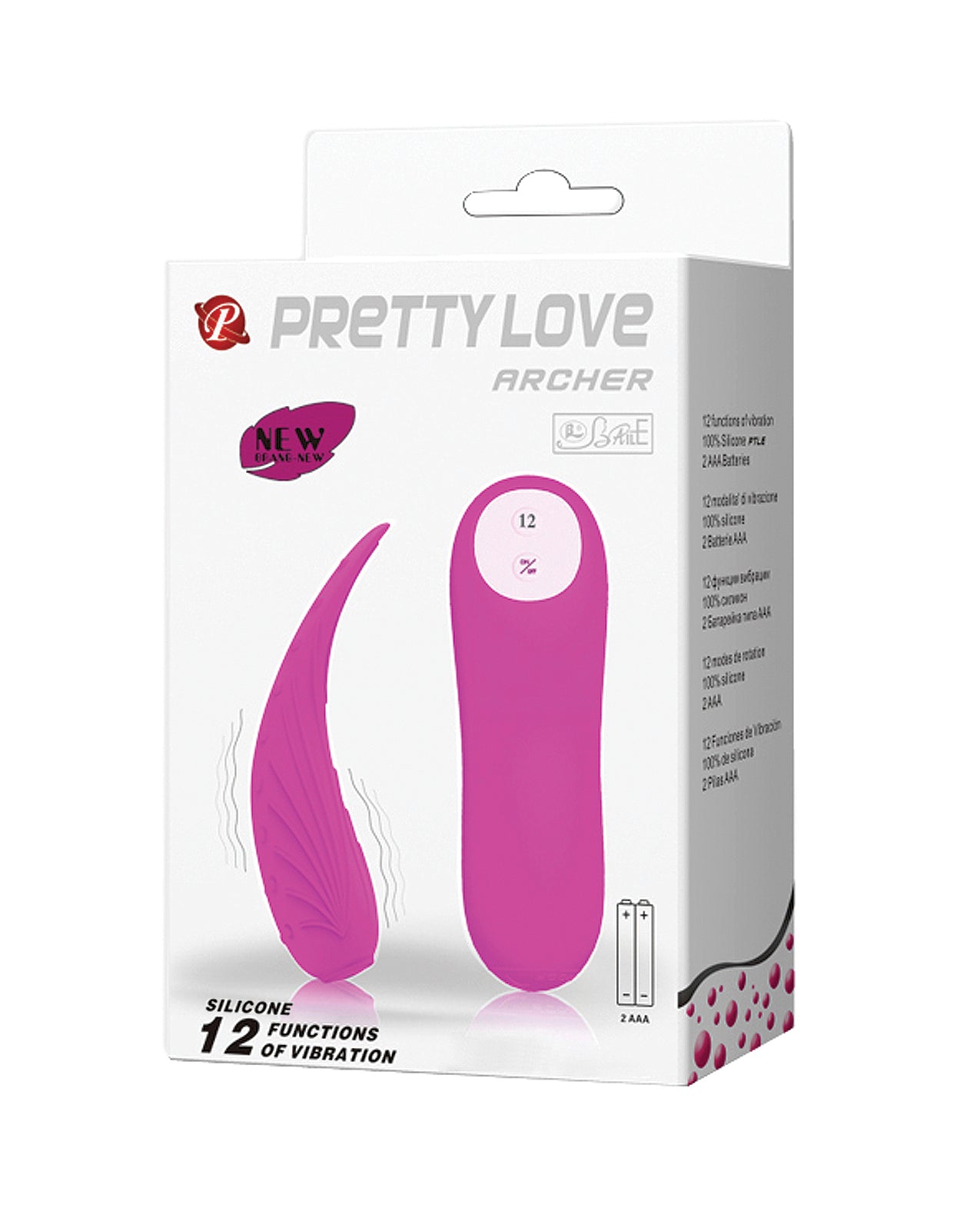Pretty Love Stimulator Vibrator with 12 Vibration Speeds and Curved Tip for Precise Targeted Stimulation