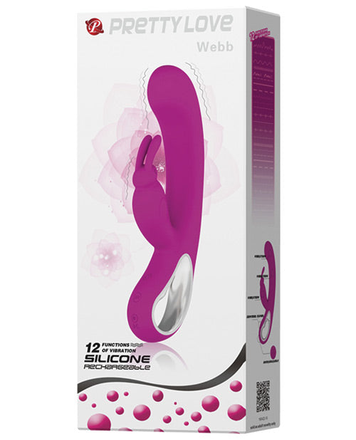 Pretty Love Vibrator Bunny Ears Dual Motors Silicone USB Rechargeable for Enhanced Intimate Stimulation