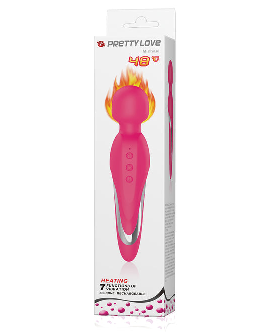Pretty Love Massage Wand with Medical Silicone and Heating Function for Relaxing Full-Body Massage