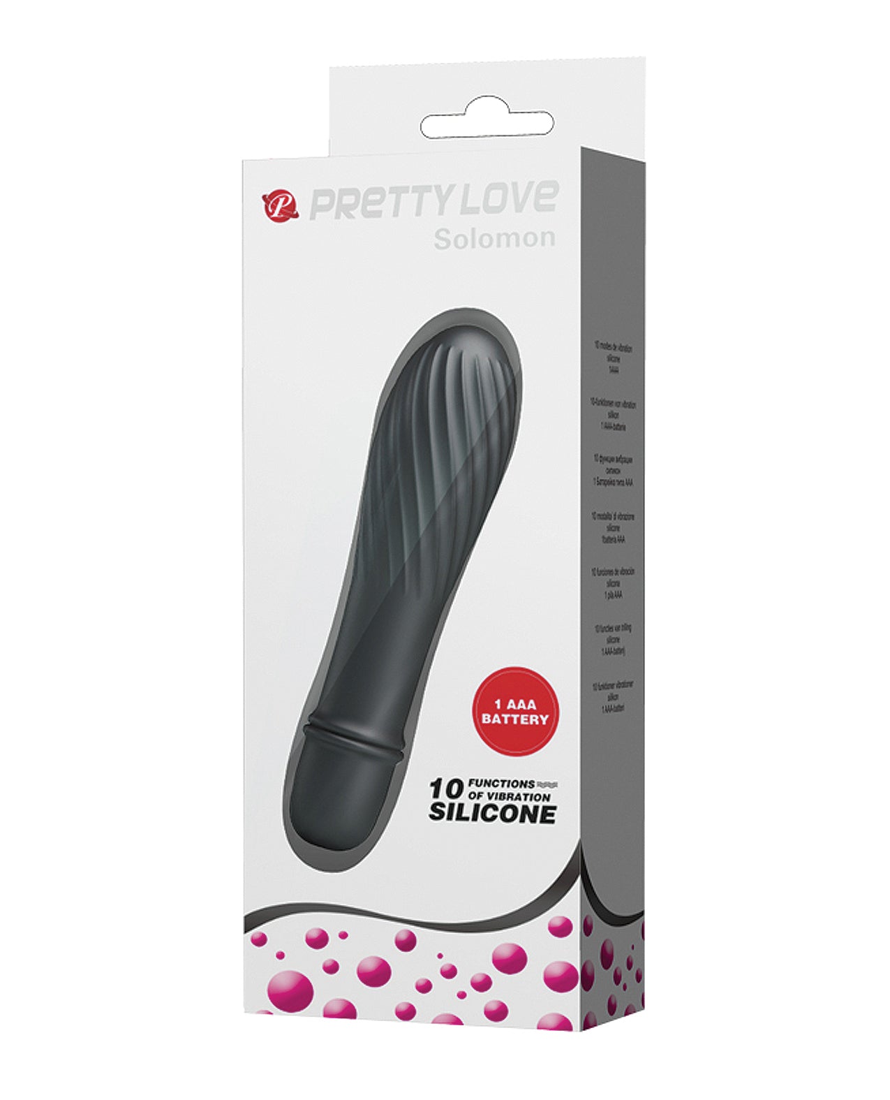 Pretty Love G-Spot Vibrator Black Waterproof Silicone Powerful Stimulation for Intimate Pleasure
