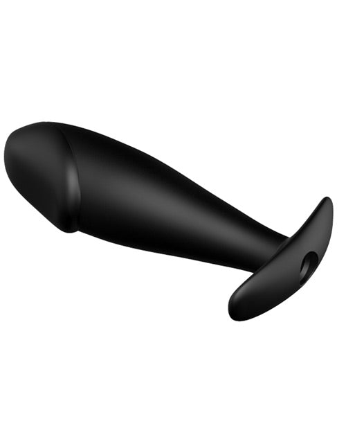 Pretty Love Vibrating Silicone Butt Plug with 12 Vibration Settings - Black