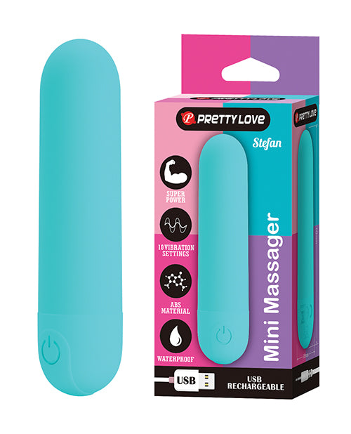 Pretty Love Bullet Vibrator Aqua Multi-Pattern Compact Design for Targeted Stimulation