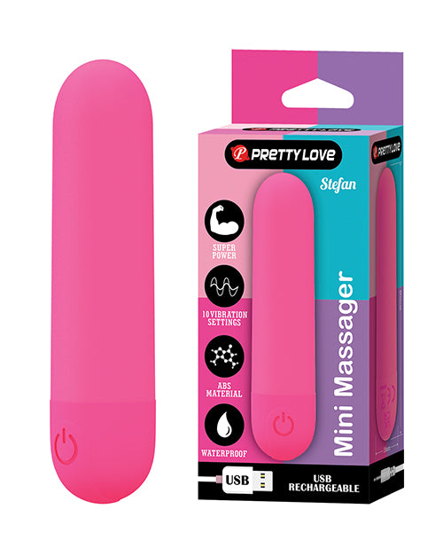 Pretty Love Mini Bullet Vibrator Compact Hot Pink Design Multiple Vibration Patterns for Targeted Pleasure