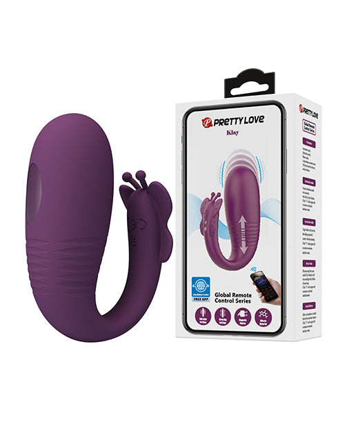 Pretty Love Stimulators App-Enabled Thrusting Hands-Free Vibrator with Smooth Silicone for Precise Stimulation