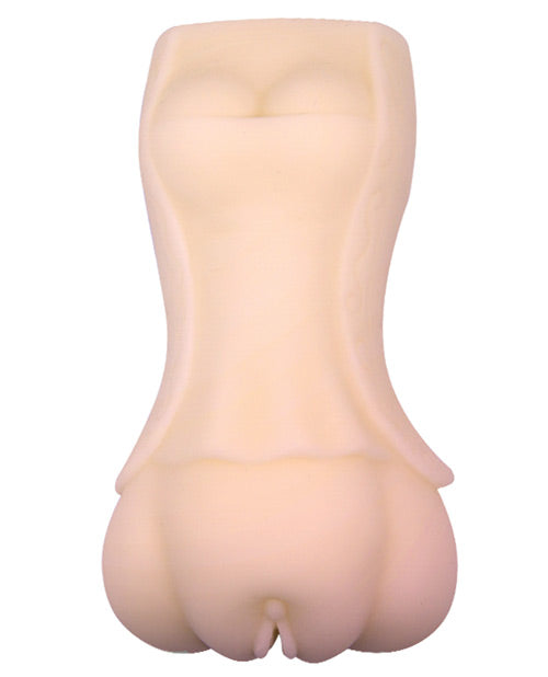 Crazy Bull Ivory Realistic Vagina Masturbator Sleeve with Textured Tunnel