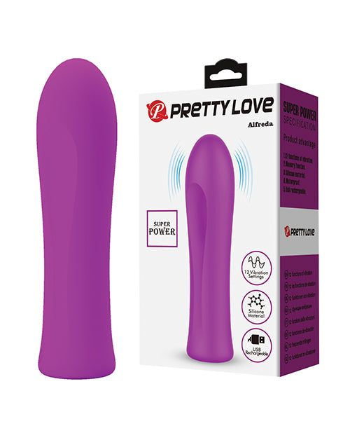 Pretty Love Bullet Vibrator Rechargeable 12 Vibration Modes Flexible Design for Discreet Stimulation