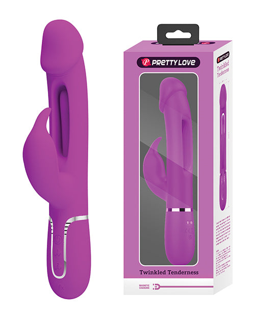 Pretty Love Rabbit Vibrator Dual Motors Swinging Tongue for Powerful Clitoral and G-Spot Stimulation