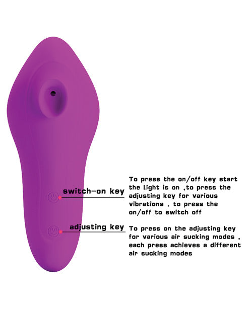 Magic Fish 12-Function Clitoral Suction Stimulator in Fuchsia