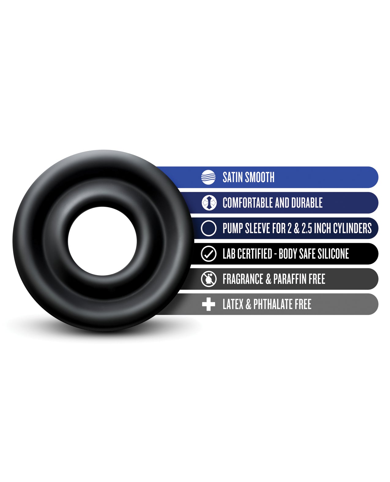 Performance Silicone Pump Sleeve Medium - Black for Comfortable Pumping