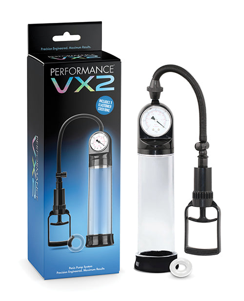 Performance Penis Enhancement Pump clear vacuum chamber with precision gauge and ergonomic trigger for safe, comfortable use