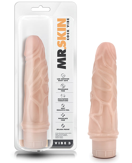 Dr. Skin Realistic Vibrator Veined Texture Multi-Speed Settings for Beginners and Realistic Sensation