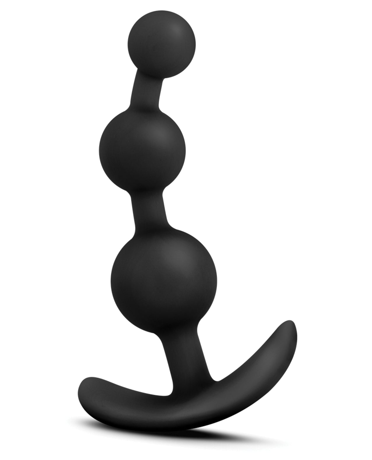 Luxe Be Me 3 Black Silicone Anal Plug with EZ Handle