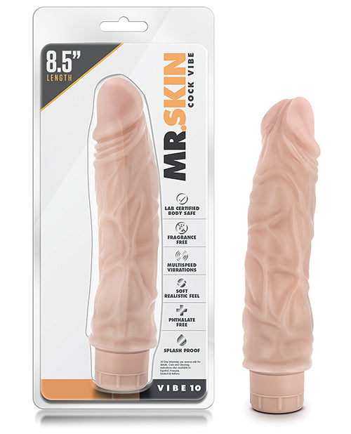 Dr. Skin Vibrator Realistic Veined Shaft Adjustable Multi-Speed for Versatile Intimate Pleasure